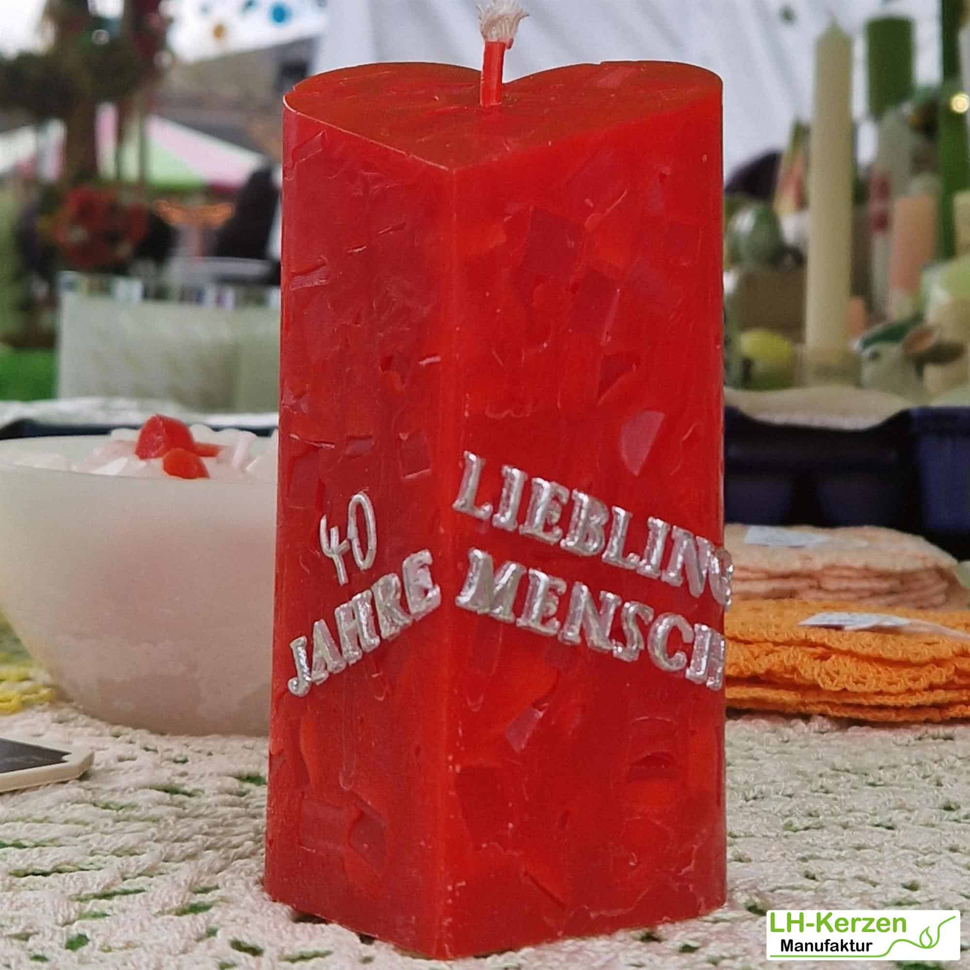 Kerzenbeschriftung Beschriftete Kerze